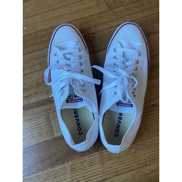 Converse Chuck Taylor All Star Low Optic White Women's 11 Men's 9 EUC Gorpcore - Picture 2 of 8